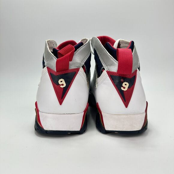 Nike Air Jordan 7 Retro Olympic 2012 White Silver Red Athletic Shoes Men Size 11 main image 8